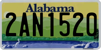 AL license plate 2AN1520