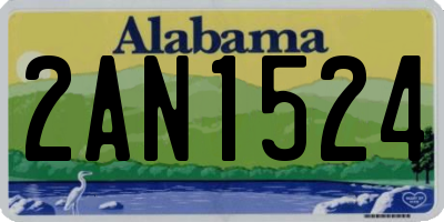 AL license plate 2AN1524