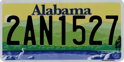 AL license plate 2AN1527
