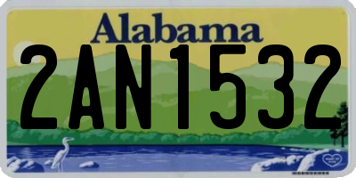 AL license plate 2AN1532