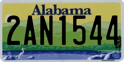 AL license plate 2AN1544