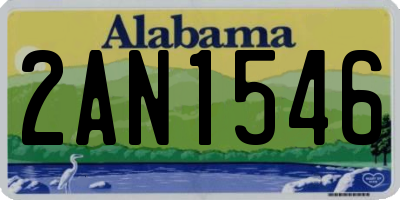 AL license plate 2AN1546