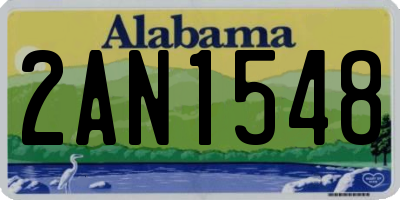 AL license plate 2AN1548