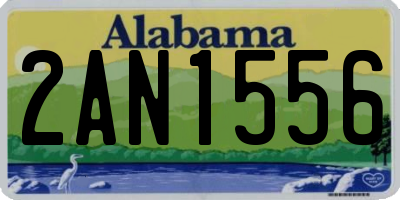 AL license plate 2AN1556