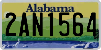 AL license plate 2AN1564