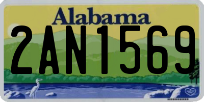 AL license plate 2AN1569