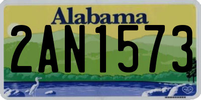 AL license plate 2AN1573
