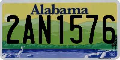 AL license plate 2AN1576