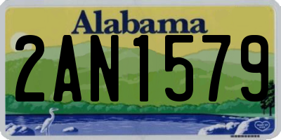 AL license plate 2AN1579