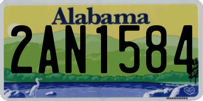 AL license plate 2AN1584