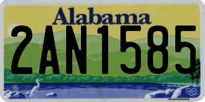 AL license plate 2AN1585