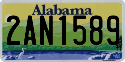 AL license plate 2AN1589