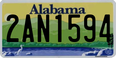AL license plate 2AN1594