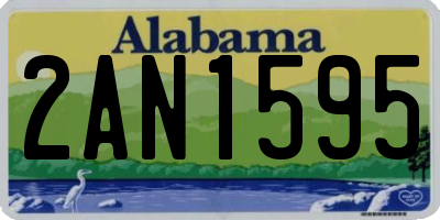 AL license plate 2AN1595