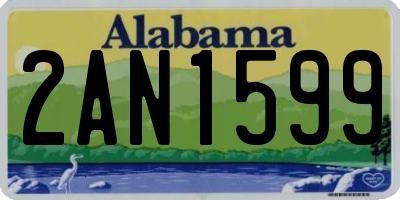 AL license plate 2AN1599