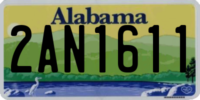 AL license plate 2AN1611