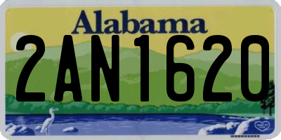 AL license plate 2AN1620
