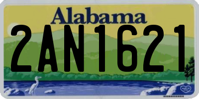 AL license plate 2AN1621