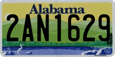 AL license plate 2AN1629