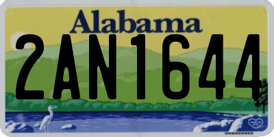 AL license plate 2AN1644