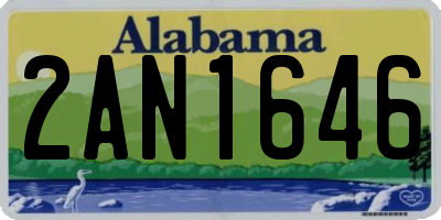 AL license plate 2AN1646