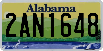 AL license plate 2AN1648