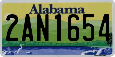 AL license plate 2AN1654