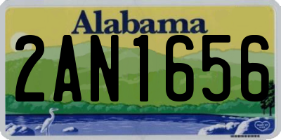 AL license plate 2AN1656