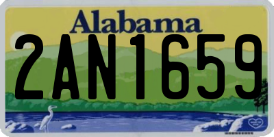 AL license plate 2AN1659