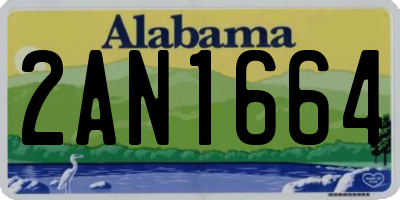 AL license plate 2AN1664