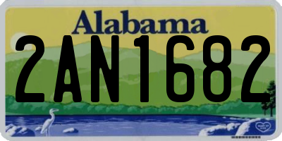 AL license plate 2AN1682