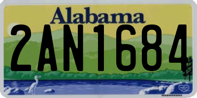 AL license plate 2AN1684