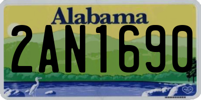 AL license plate 2AN1690