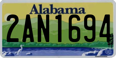 AL license plate 2AN1694