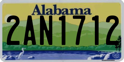 AL license plate 2AN1712