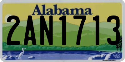 AL license plate 2AN1713