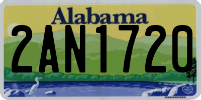 AL license plate 2AN1720