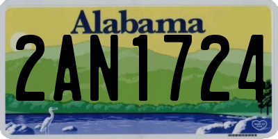 AL license plate 2AN1724