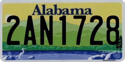 AL license plate 2AN1728