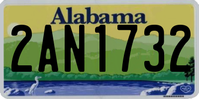 AL license plate 2AN1732