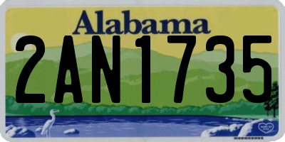 AL license plate 2AN1735