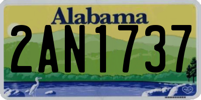 AL license plate 2AN1737