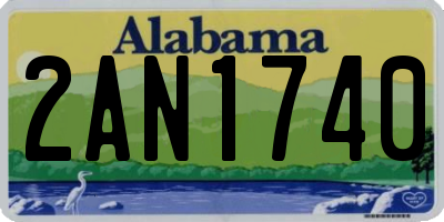 AL license plate 2AN1740