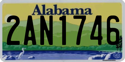 AL license plate 2AN1746