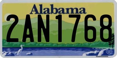 AL license plate 2AN1768