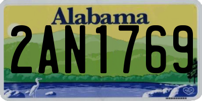 AL license plate 2AN1769