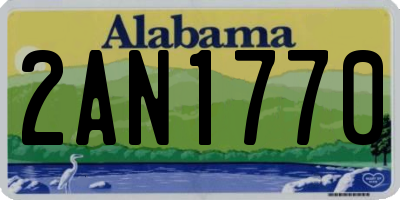 AL license plate 2AN1770