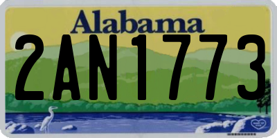 AL license plate 2AN1773