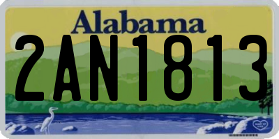 AL license plate 2AN1813