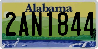 AL license plate 2AN1844